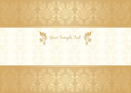 vector decorative frame goldのイラスト素材