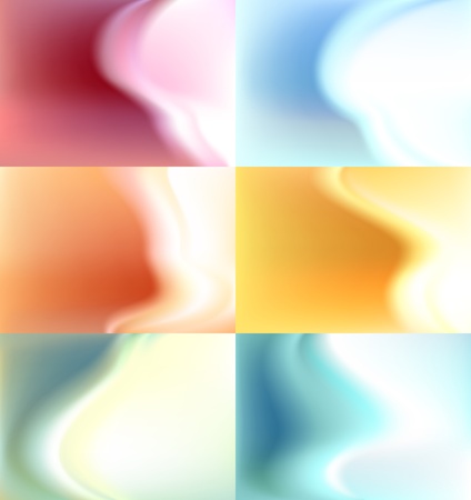 Set blur background, watercolor backdropのイラスト素材