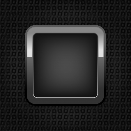 Chrome web button, plastic texture, empty button.のイラスト素材