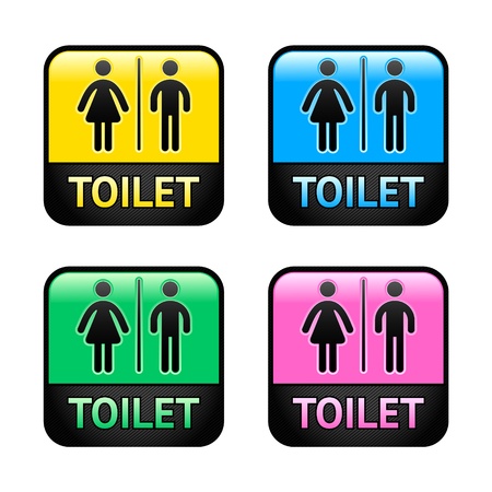 Restroom symbolsのイラスト素材