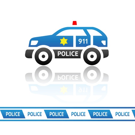 Sheriff s patrol carのイラスト素材
