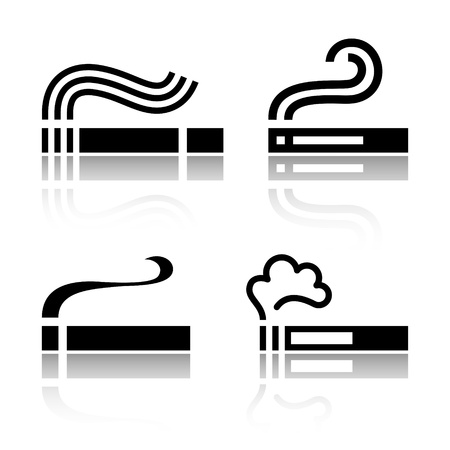 Set of Cigarettesのイラスト素材