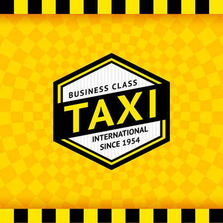 Taxi symbol with checkered background - 09, vector illustration 10epsのイラスト素材