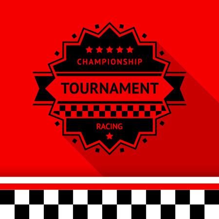 Racing stamp-11, illustrationのイラスト素材