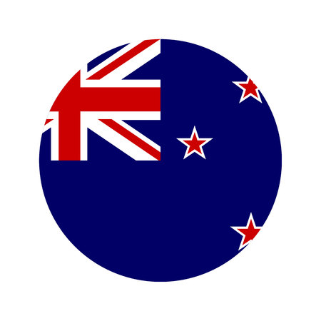 Flag, vector illustration circular shape on white backgroundのイラスト素材