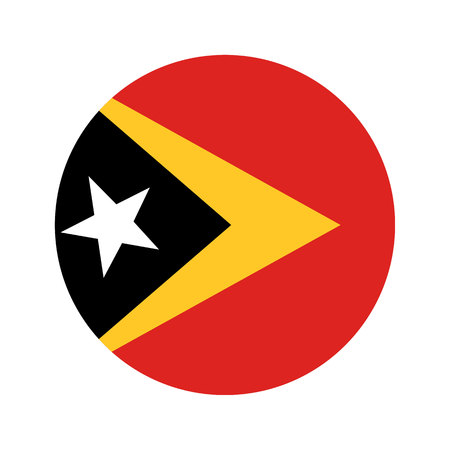 Flag, vector illustration circular shape on white backgroundのイラスト素材