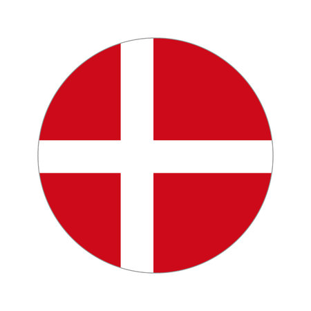 Flag, vector illustration circular shape on white backgroundのイラスト素材