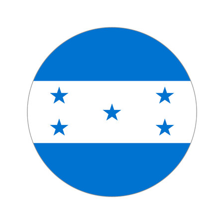 Flag, vector illustration circular shape on white backgroundのイラスト素材