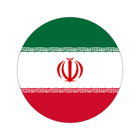 Flag, vector illustration circular shape on white backgroundのイラスト素材