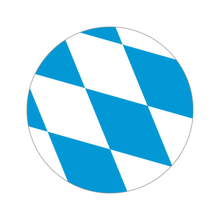 Flag, vector illustration circular shape on white backgroundのイラスト素材