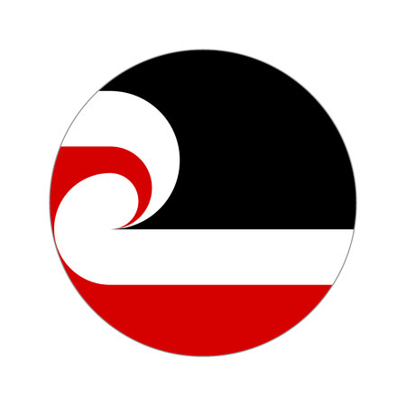 Flag, vector illustration circular shape on white backgroundのイラスト素材