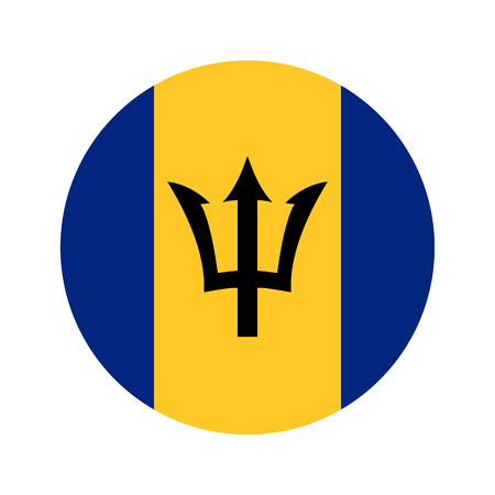 Flag, vector illustration circular shape on white backgroundのイラスト素材