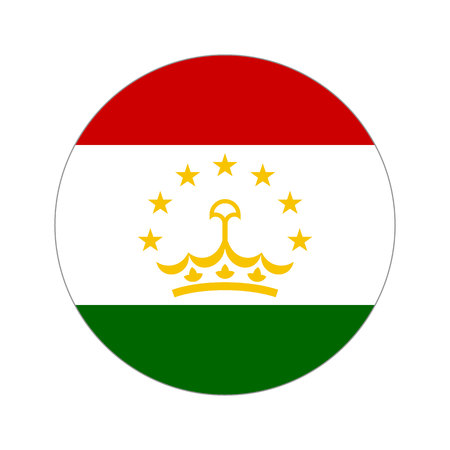 Flag, vector illustration circular shape on white backgroundのイラスト素材