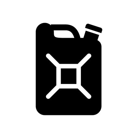 Black icon isolated on white background, flat style.のイラスト素材