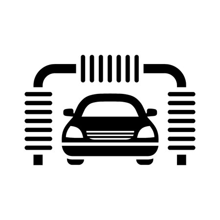 Black icon isolated on white background, flat style.のイラスト素材