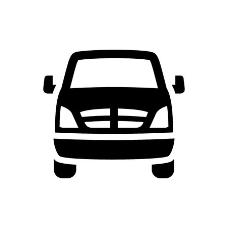 Black icon isolated on white background, flat style.のイラスト素材