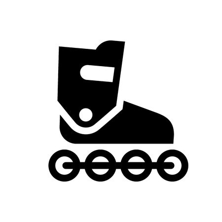 Black icon isolated on white background, flat style.のイラスト素材