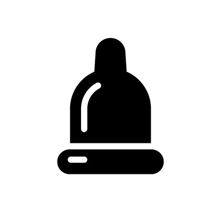 Love symbol. Valentine's Day sign, black emblem isolated on white background, flat style.のイラスト素材