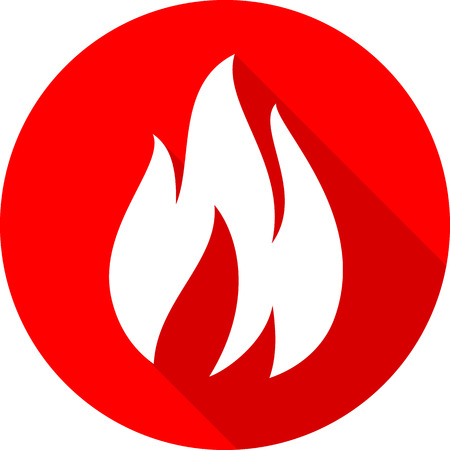 A fire bonfire flame circle shape vector illustration.のイラスト素材