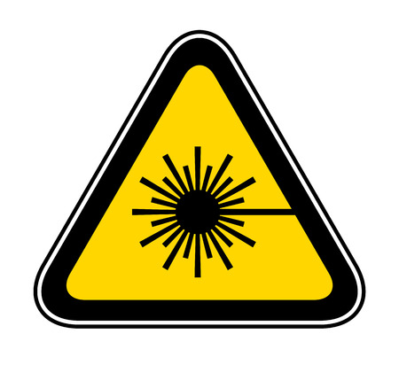 Triangular yellow Warning Hazard Symbol, vector illustrationのイラスト素材