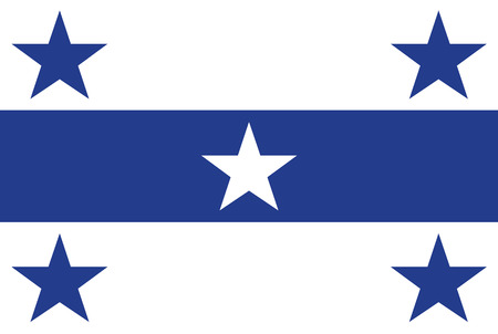 Flag of Gambier islands. Rectangular shape icon on white background, vector illustration.のイラスト素材