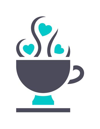 Aphrodisiac icon, gray turquoise icon on a white backgroundのイラスト素材