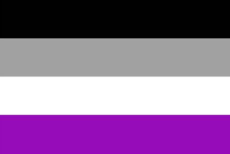 Asexual pride flag, vector illustrationのイラスト素材