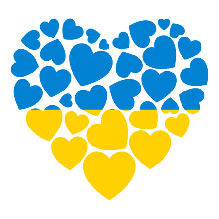 Flag of Ukraineのイラスト素材