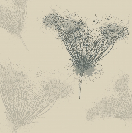 abstract background dill herb vectorのイラスト素材