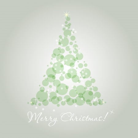 Christmas tree made of bubbles vectorのイラスト素材