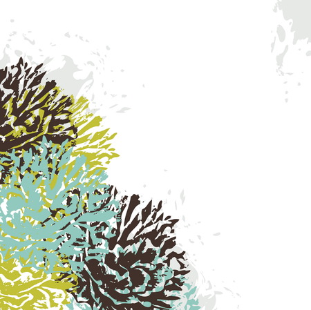 abstract floral background vectorのイラスト素材