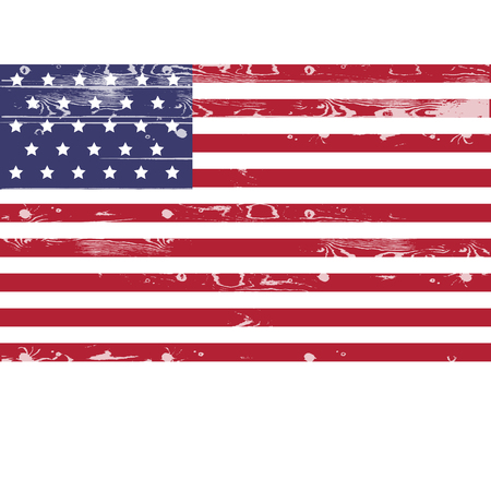 Vintage USA  flag vector illustration.のイラスト素材