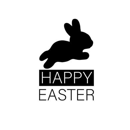 Happy Easter - holidays sticker inscription.のイラスト素材