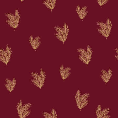 Christmas seamless pattern with traditional ornamentのイラスト素材