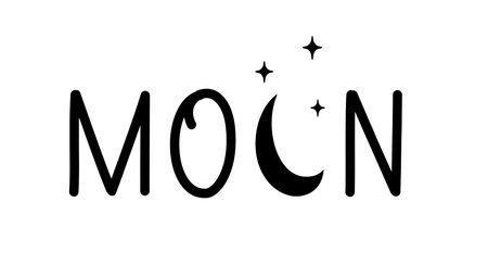 moon logo. Modern elegant, minimalistic and strong templateのイラスト素材