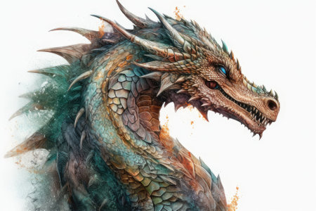 Realistic dragon drawingの素材