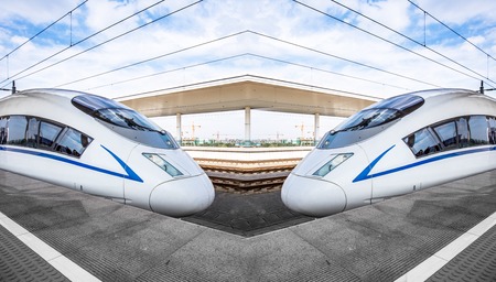 chinese high-speed railのeditorial素材