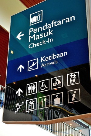 Airport Signのeditorial素材