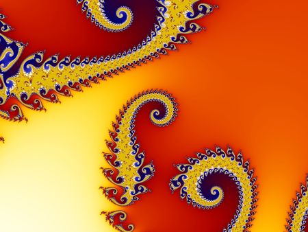 octopus fractal backgroundの写真素材
