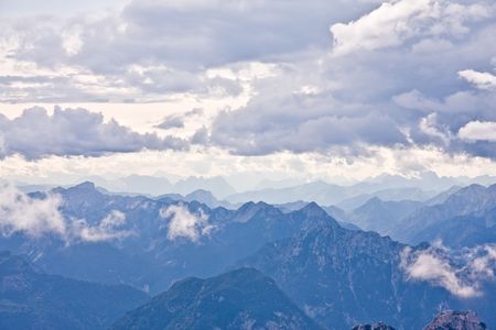 julian alps in the summer, sloveniaの写真素材