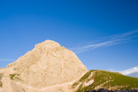 julian alps in the summer, sloveniaの写真素材