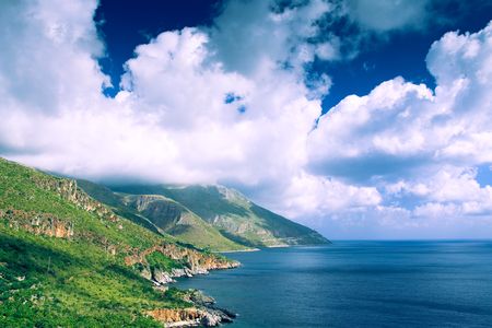 Zingaro Natural Reserve, Sicily, Italyの写真素材