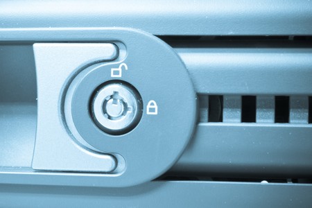 hard drive cluster with security lockの写真素材