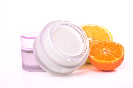 revitalizing cream with vitamin Cの写真素材