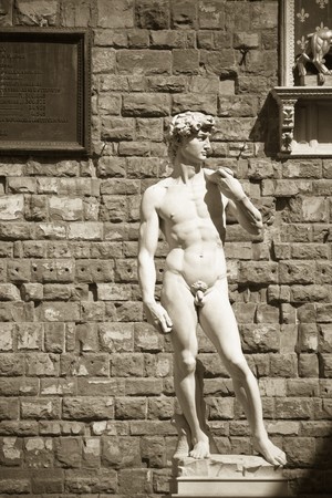 David's Statue, Florence, Italyの写真素材