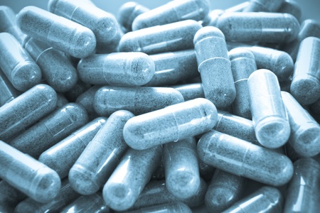 close up of medical capsulesの写真素材