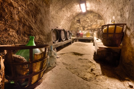 HDRI of a wine cave