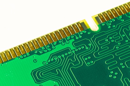 close up of DDR2 memory module