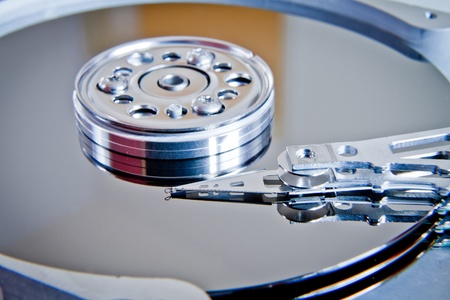 close up of hard diskの写真素材