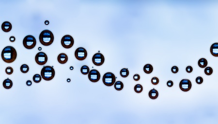air bubbles macro in the waterの写真素材